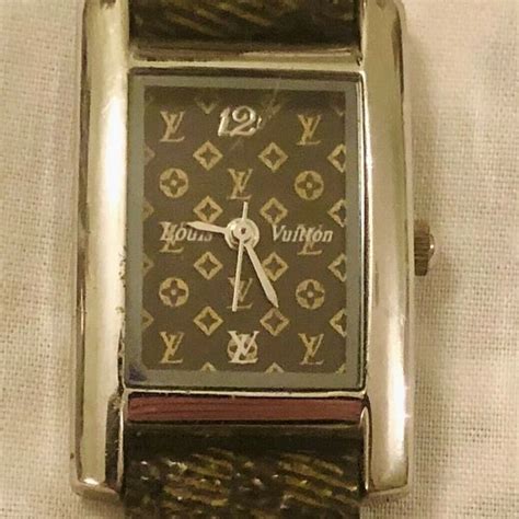 louis vuitton 1187hs2003l|Estate Louis Vuitton Ladies Wrist Watch 1187hs2003l Leather .